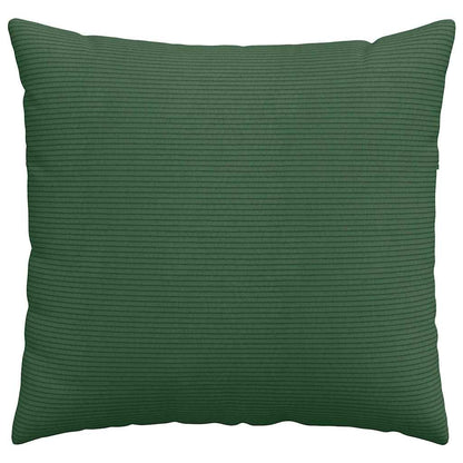Cuscini da Divano 2 pcs Verde Scuro 50 x 50 cm Tessuto in Cords | homemem39
