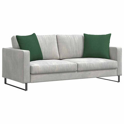 Cuscini da Divano 2 pcs Verde Scuro 50 x 50 cm Tessuto in Cords | homemem39