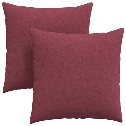 Cuscini da Divano 2 pcs Rosso Vino 60 x 60 cm Tessuto | homemem39