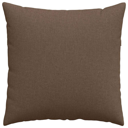 Cuscini da Divano 2 pcs Marrone 60 x 60 cm Tessuto | homemem39
