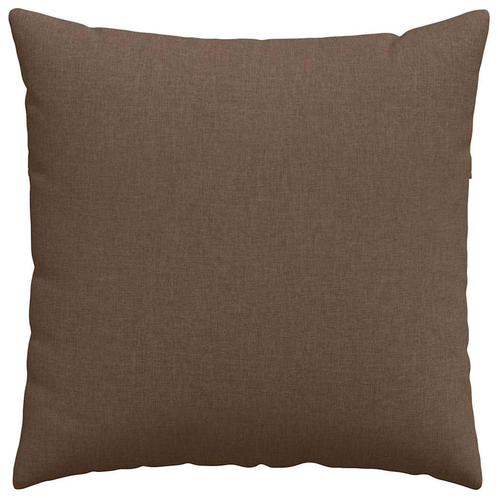 Cuscini da Divano 2 pcs Marrone 60 x 60 cm Tessuto
