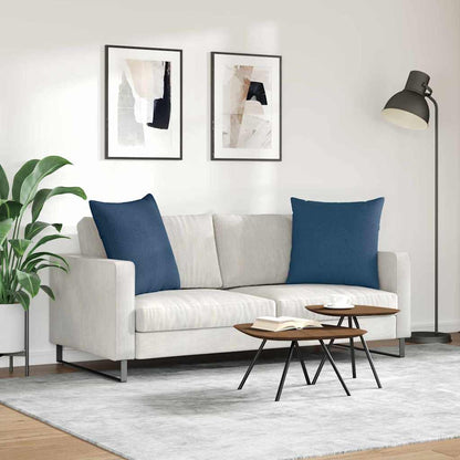 Cuscini da Divano 2 pcs Blu 60 x 60 cm Tessuto | homemem39