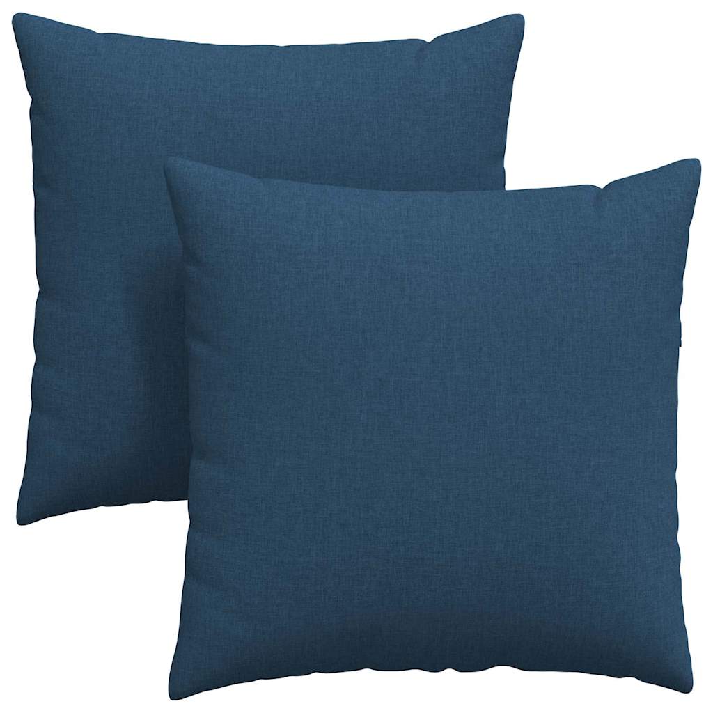 Cuscini da Divano 2 pcs Blu 60 x 60 cm Tessuto | homemem39