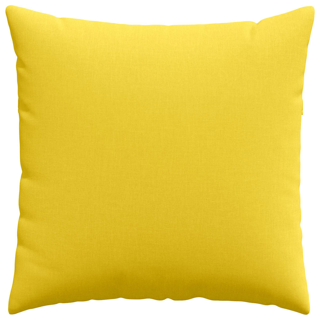 Cuscini da Divano 2 pcs Giallo Chiaro 60 x 60 cm Tessuto | homemem39