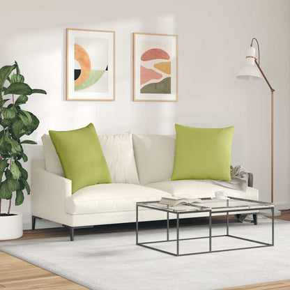 Cuscini da Divano 2 pcs Verde chiaro 60 x 60 cm Tessuto | homemem39