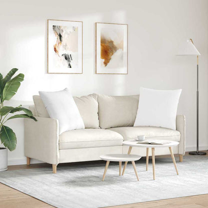 Cuscini da Divano 2 pcs Bianco 60 x 60 cm Tessuto | homemem39