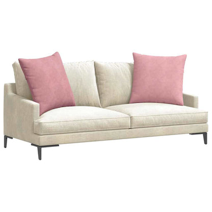 Cuscini da Divano 2 pcs Rosa 60 x 60 cm Tessuto in Cords | homemem39