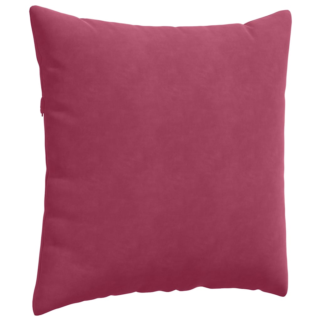 Cuscini da Divano 2 pcs Rosso Vino 60 x 60 cm Tessuto in Cords | homemem39