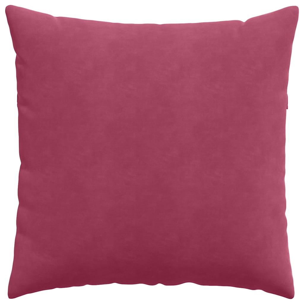 Cuscini da Divano 2 pcs Rosso Vino 60 x 60 cm Tessuto in Cords | homemem39