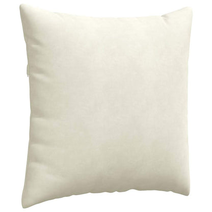 Cuscini da Divano 2 pcs Crema 60 x 60 cm Tessuto in Cords