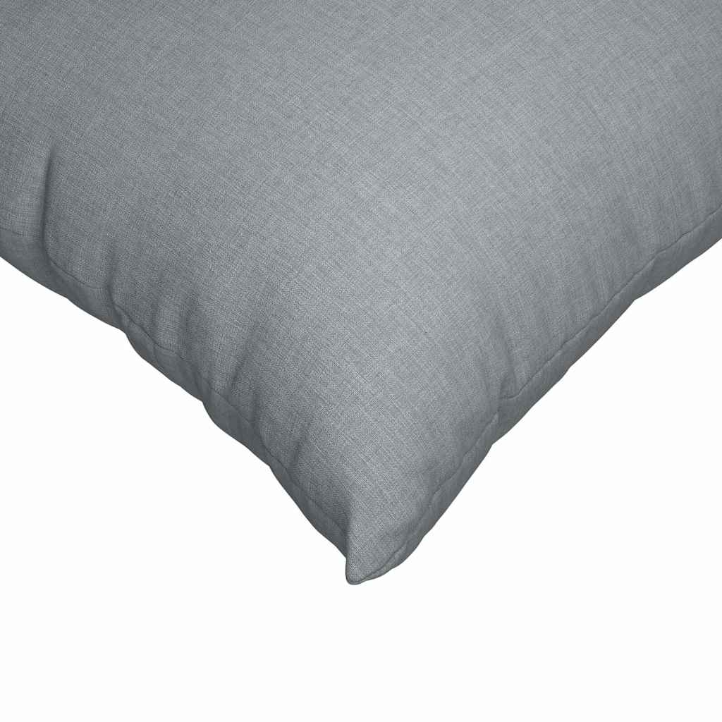 Cuscini da Divano 2 pcs Grigio chiaro 80 x 80 cm Tessuto | homemem39