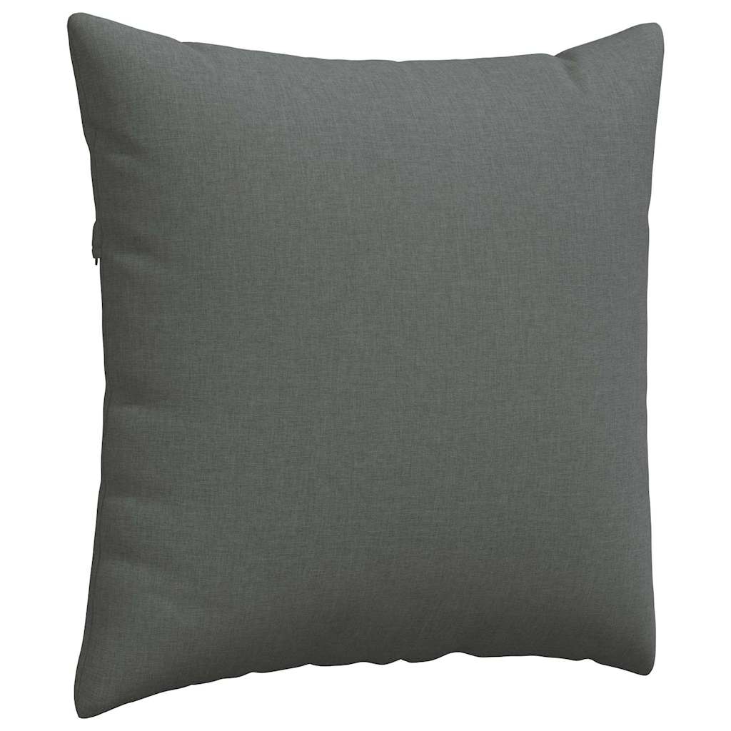 Cuscini da Divano 2 pcs Grigio scuro 80 x 80 cm Tessuto | homemem39