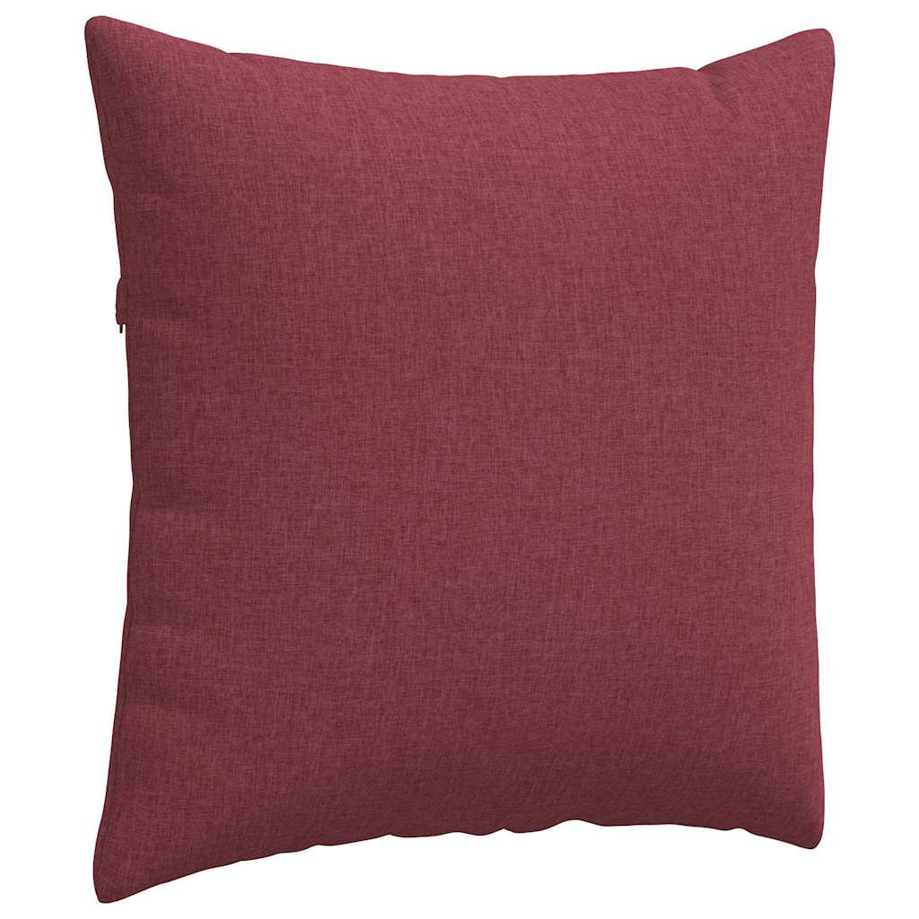 Cuscini da Divano 2 pcs Rosso Vino 80 x 80 cm Tessuto | homemem39
