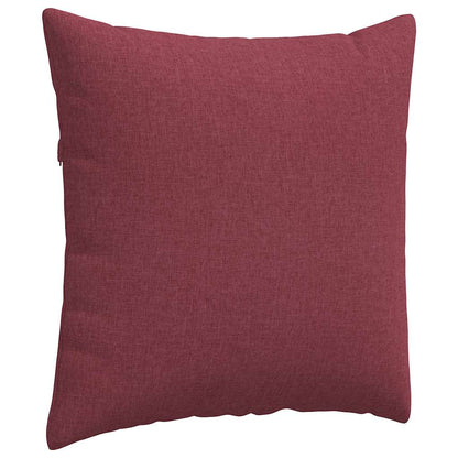 Cuscini da Divano 2 pcs Rosso Vino 80 x 80 cm Tessuto | homemem39