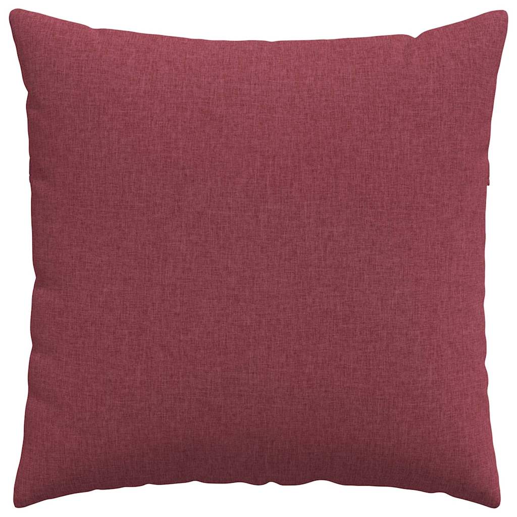 Cuscini da Divano 2 pcs Rosso Vino 80 x 80 cm Tessuto | homemem39