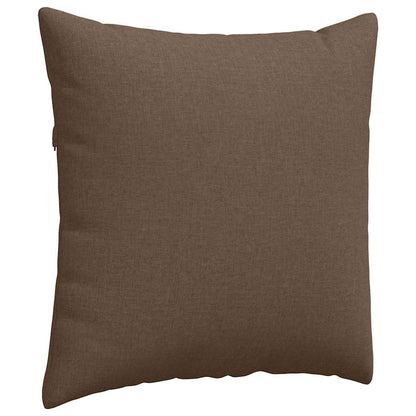 Cuscini da Divano 2 pcs Marrone 80 x 80 cm Tessuto | homemem39