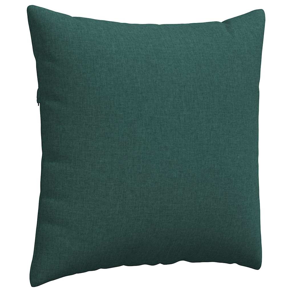 Cuscini da Divano 2 pcs Verde Scuro 80 x 80 cm Tessuto