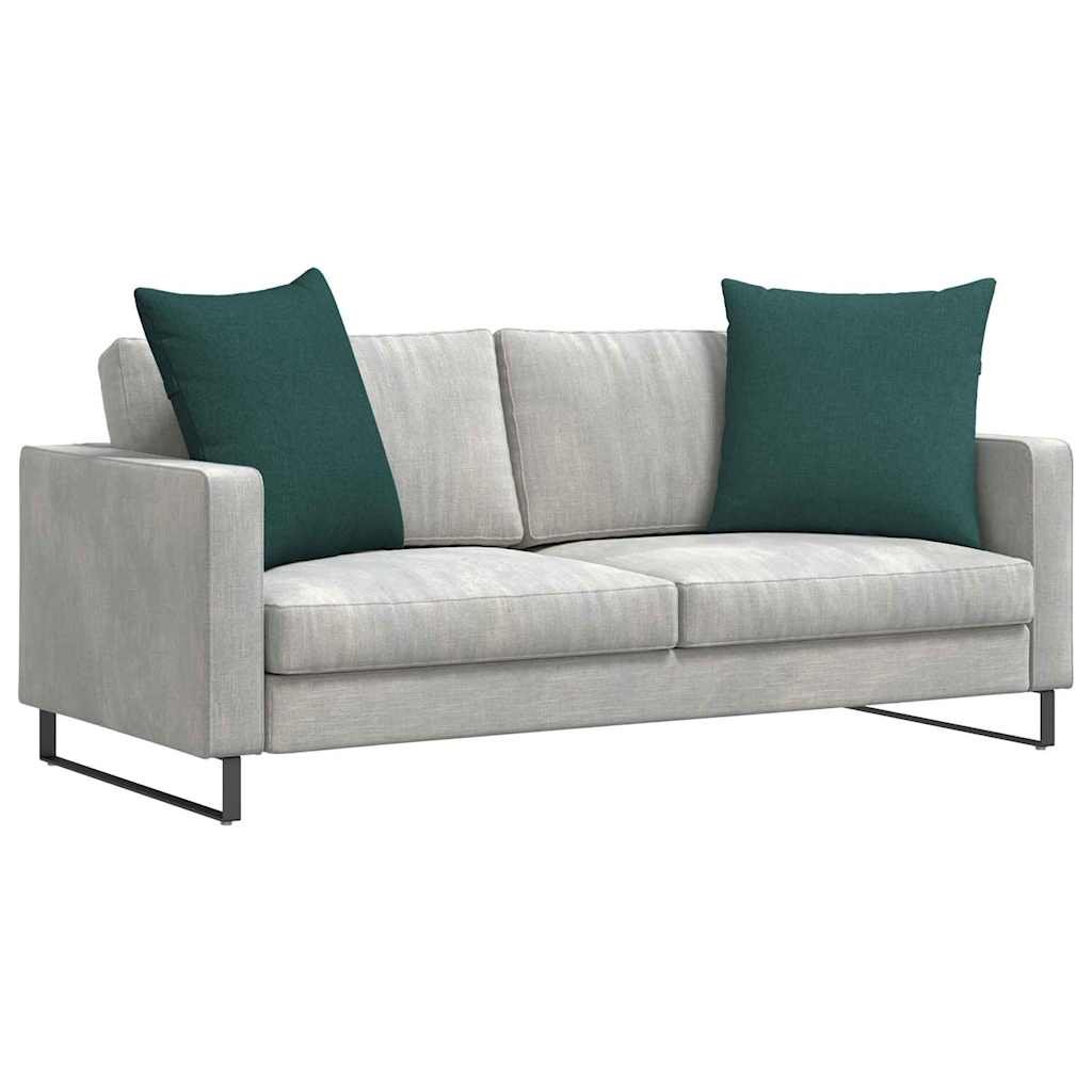 Cuscini da Divano 2 pcs Verde Scuro 80 x 80 cm Tessuto | homemem39