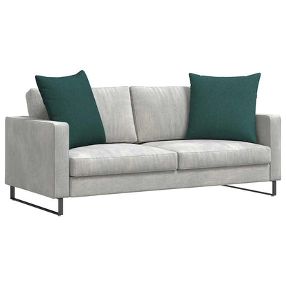 Cuscini da Divano 2 pcs Verde Scuro 80 x 80 cm Tessuto