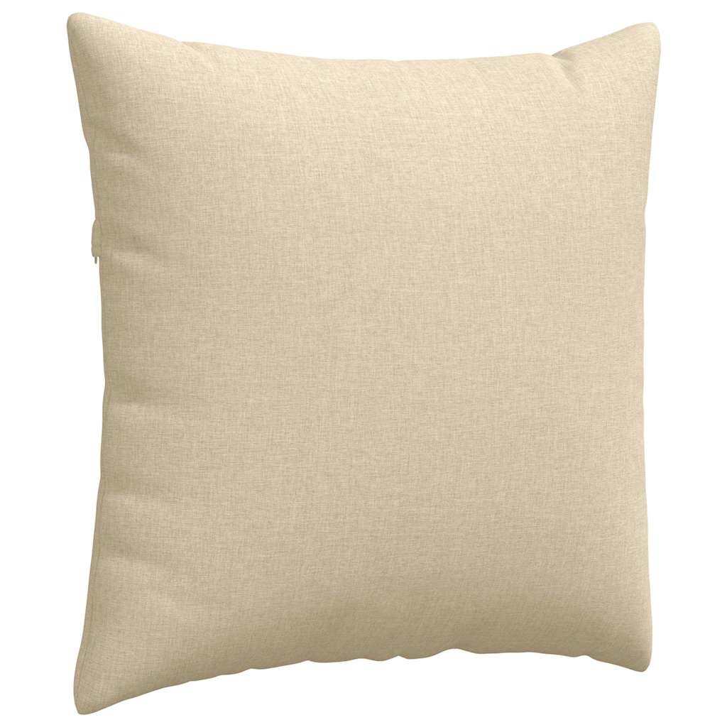 Cuscini da Divano 2 pcs Crema 80 x 80 cm Tessuto | homemem39