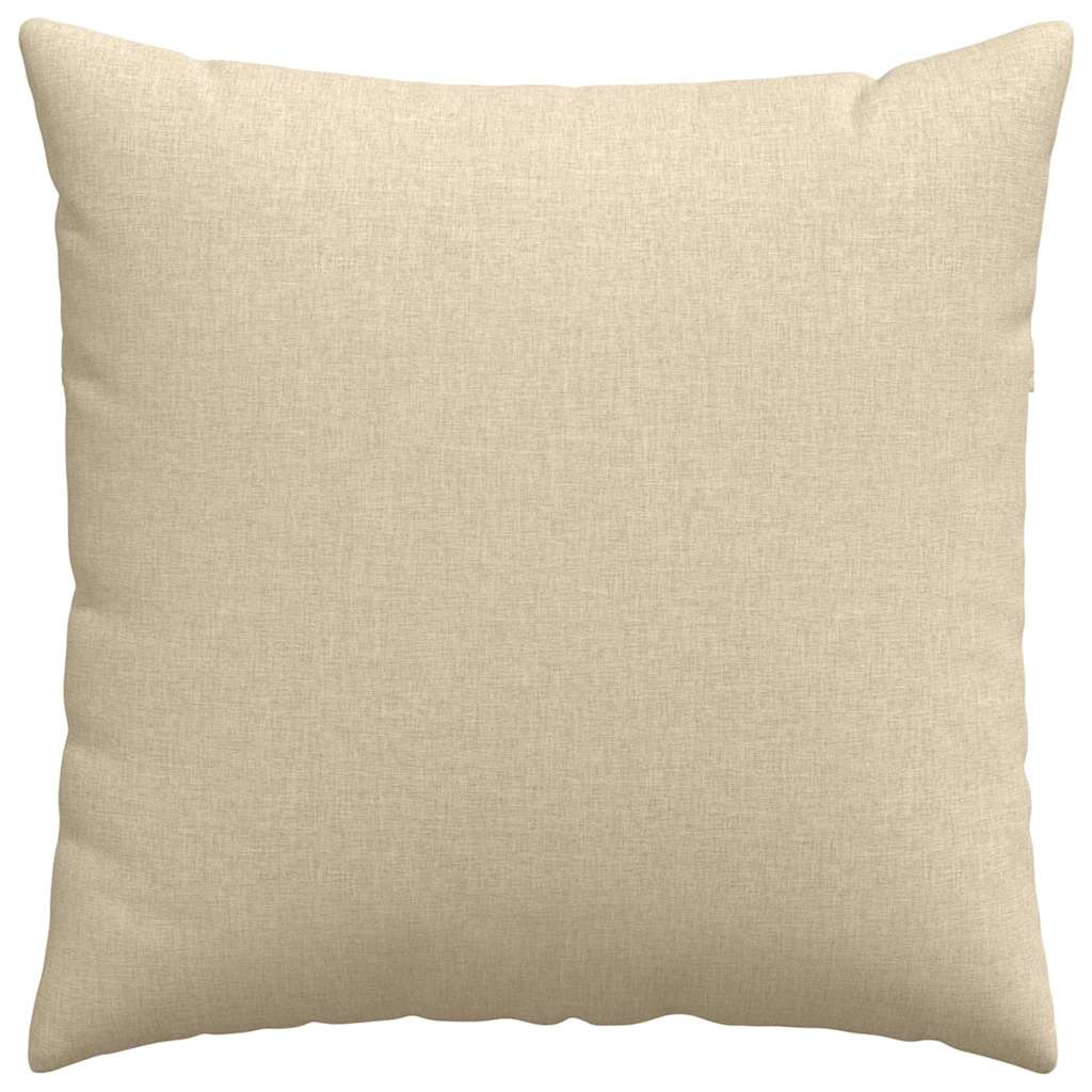 Cuscini da Divano 2 pcs Crema 80 x 80 cm Tessuto | homemem39