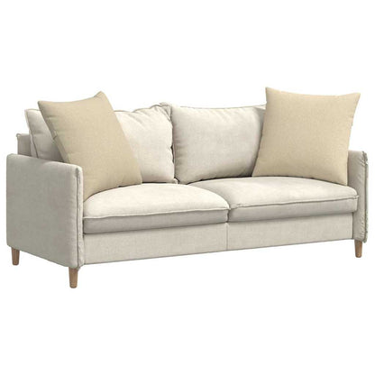Cuscini da Divano 2 pcs Crema 80 x 80 cm Tessuto | homemem39