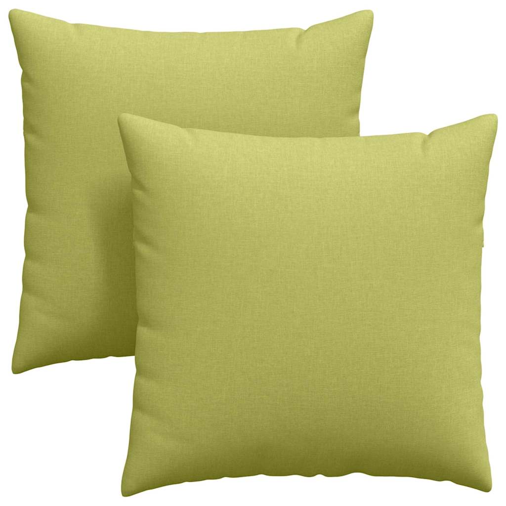 Cuscini da Divano 2 pcs Verde chiaro 80 x 80 cm Tessuto | homemem39