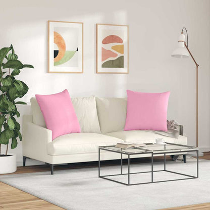 Cuscini da Divano 2 pcs Rosa 80 x 80 cm Tessuto | homemem39
