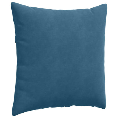 Cuscini da Divano 2 pcs Blu 80 x 80 cm Tessuto in Cords