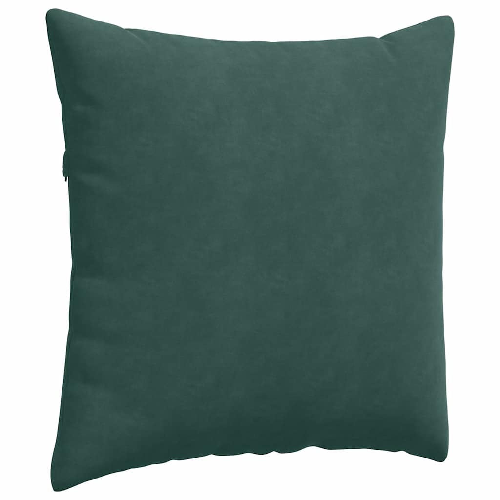 Cuscini da Divano 2 pcs Verde Scuro 80 x 80 cm Tessuto in Cords | homemem39
