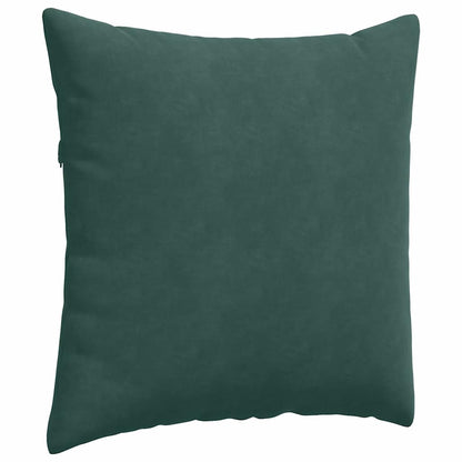 Cuscini da Divano 2 pcs Verde Scuro 80 x 80 cm Tessuto in Cords | homemem39