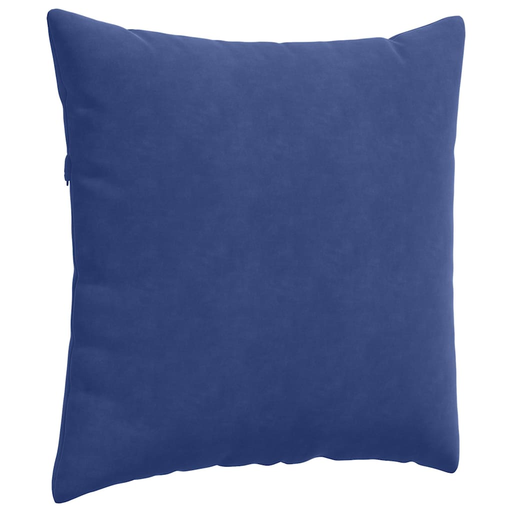 Cuscini da Divano 2 pcs Blu Polizia 80 x 80 cm Tessuto in Cords | homemem39