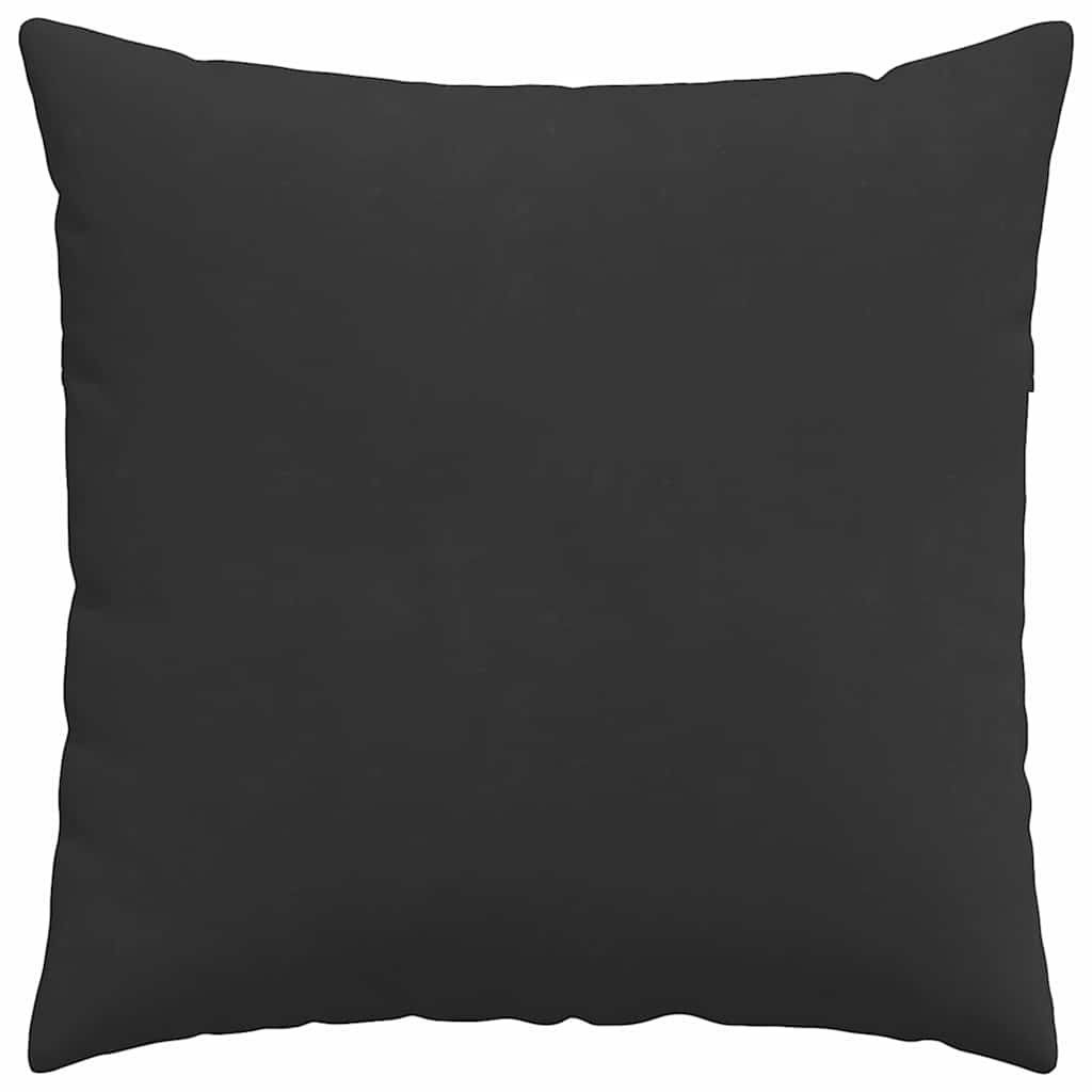 Cuscini da Divano 2 pcs Nero 80 x 80 cm Tessuto | homemem39