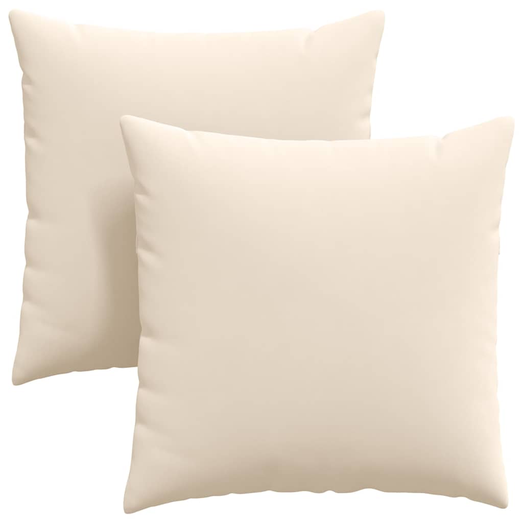 Cuscini da Divano 2 pcs Beige 80 x 80 cm Tessuto