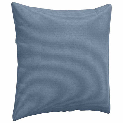 Cuscini da Divano 2 pcs Blu 80 x 80 cm Tessuto in Cords | homemem39