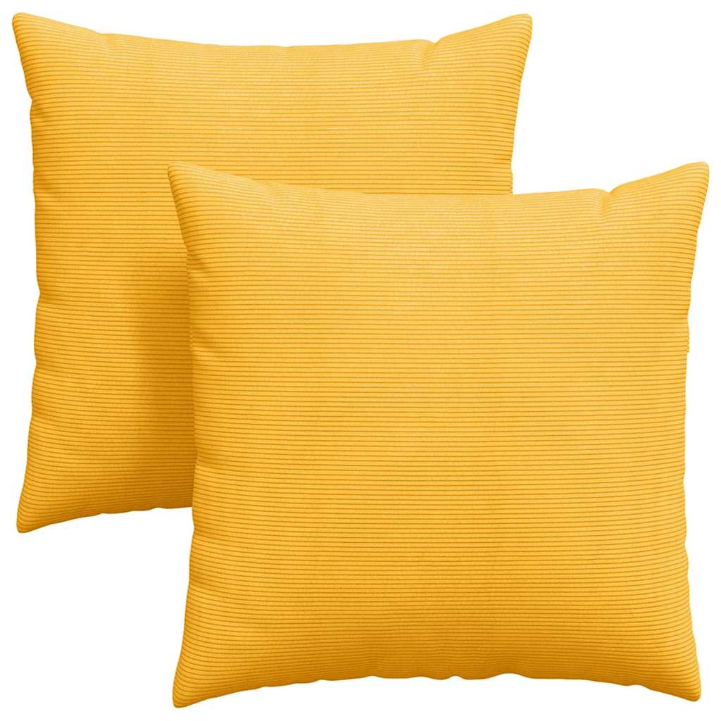 Cuscini da Divano 2 pcs Giallo Chiaro 80 x 80 cm | homemem39