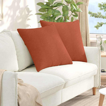 Cuscini da Divano 2 pcs Rosso Arancio 80 x 80 cm | homemem39