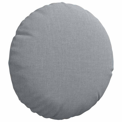 Cuscini per Seduta 2 pcs Grigio chiaro Ø30 x 13 cm Tessuto | homemem39