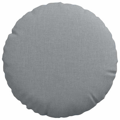 Cuscini per Seduta 2 pcs Grigio chiaro Ø30 x 13 cm Tessuto
