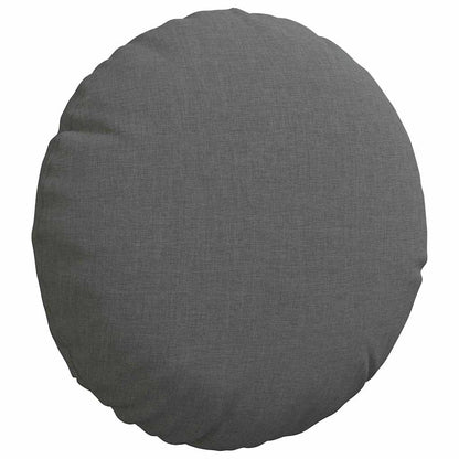 Cuscini per Seduta 2 pcs Grigio scuro Ø30 x 13 cm Tessuto