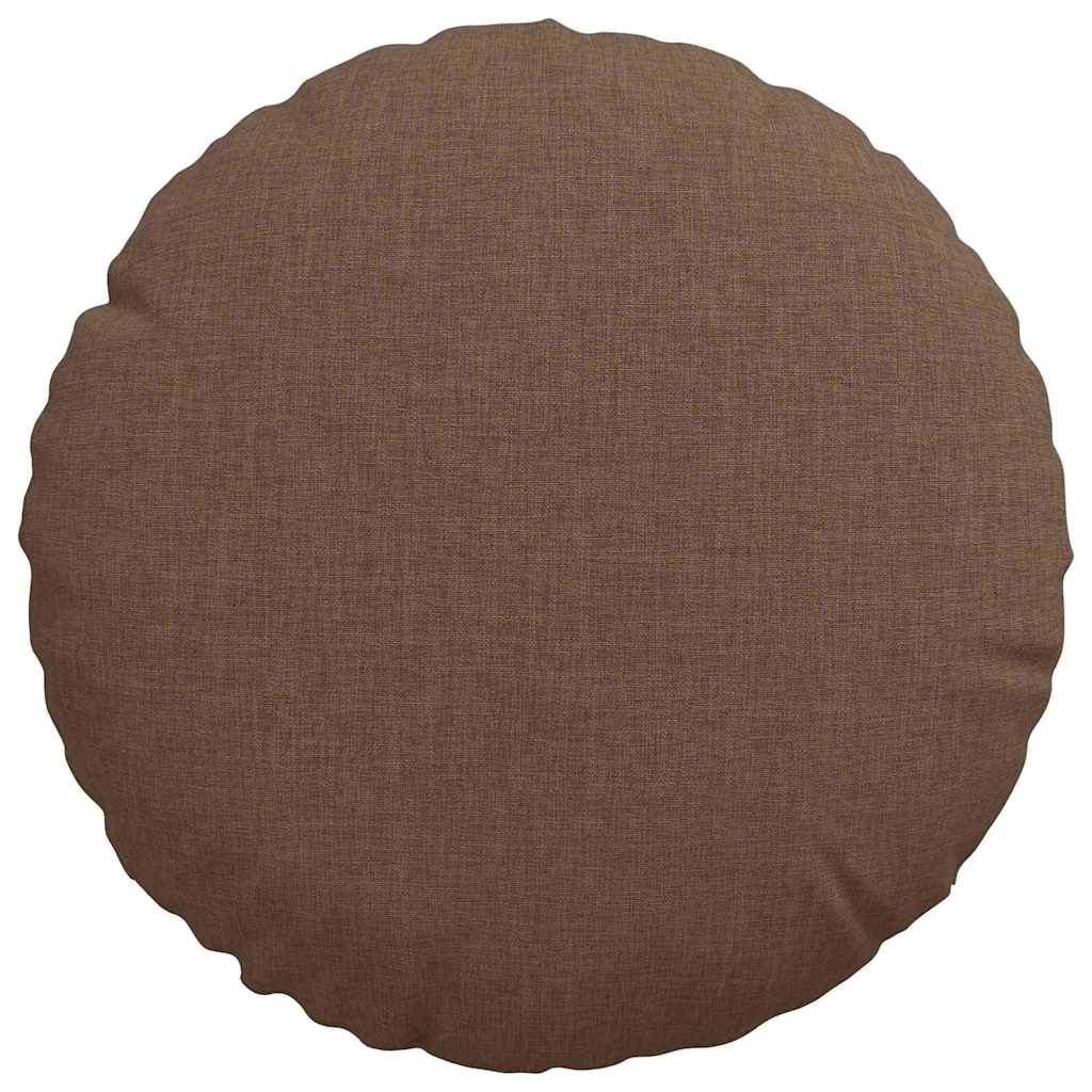 Cuscini per Seduta 2 pcs Marrone Ø30 x 13 cm Tessuto | homemem39