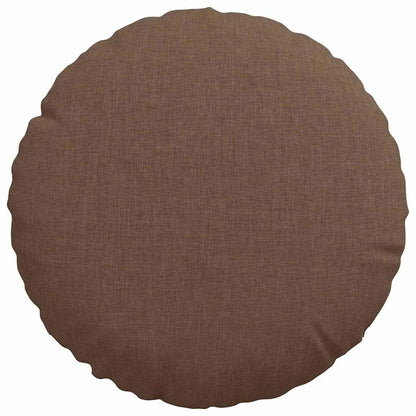 Cuscini per Seduta 2 pcs Marrone Ø30 x 13 cm Tessuto