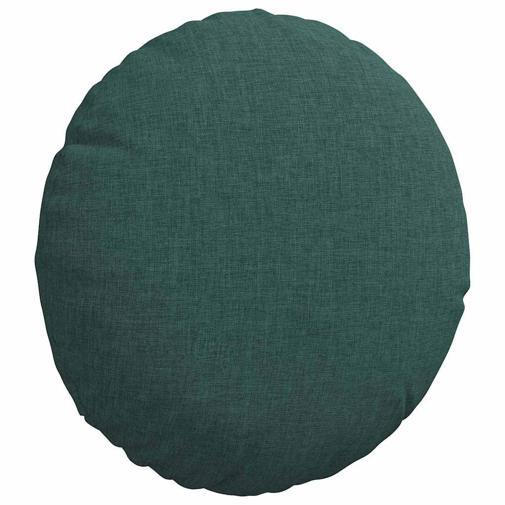 Cuscini per Seduta 2 pcs Verde Scuro Ø30 x 13 cm Tessuto | homemem39