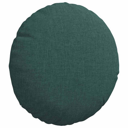 Cuscini per Seduta 2 pcs Verde Scuro Ø30 x 13 cm Tessuto