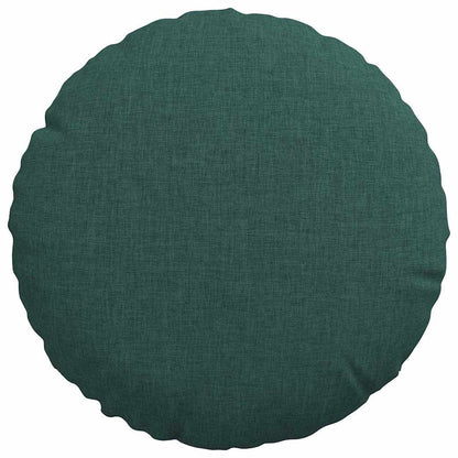 Cuscini per Seduta 2 pcs Verde Scuro Ø30 x 13 cm Tessuto
