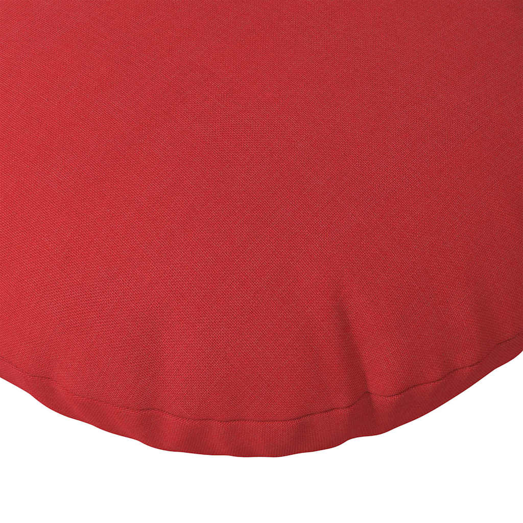 Cuscini per Seduta 2 pcs Rosso Ø30 x 13 cm Tessuto | homemem39