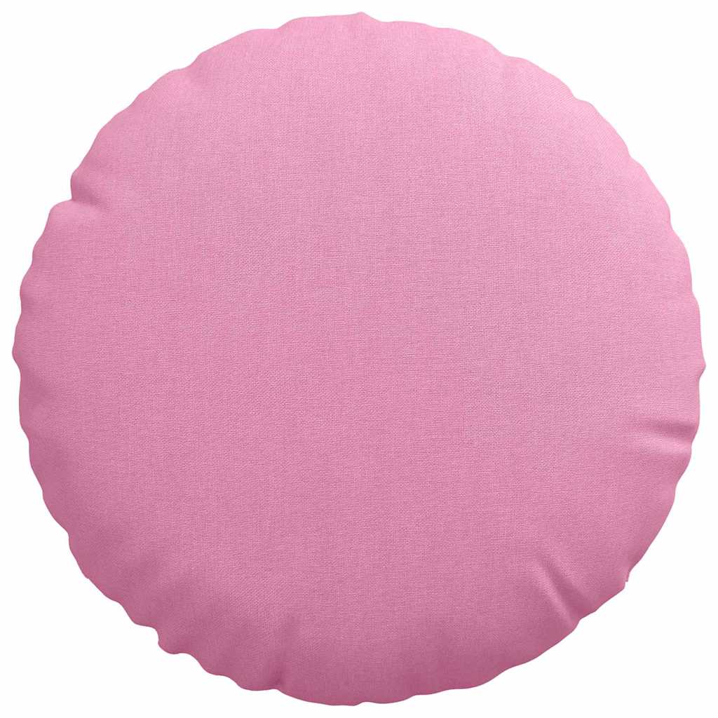 Cuscini per Seduta 2 pcs Rosa Ø30 x 13 cm Tessuto