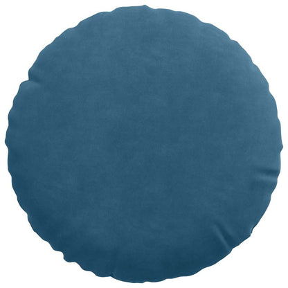 Cuscini per Seduta 2 pcs Blu Ø30 x 13 cm Velluto | homemem39