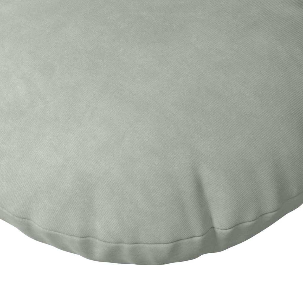 Cuscini per Seduta 2 pcs Grigio chiaro Ø30 x 13 cm Velluto | homemem39