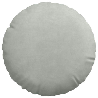 Cuscini per Seduta 2 pcs Grigio chiaro Ø30 x 13 cm Velluto